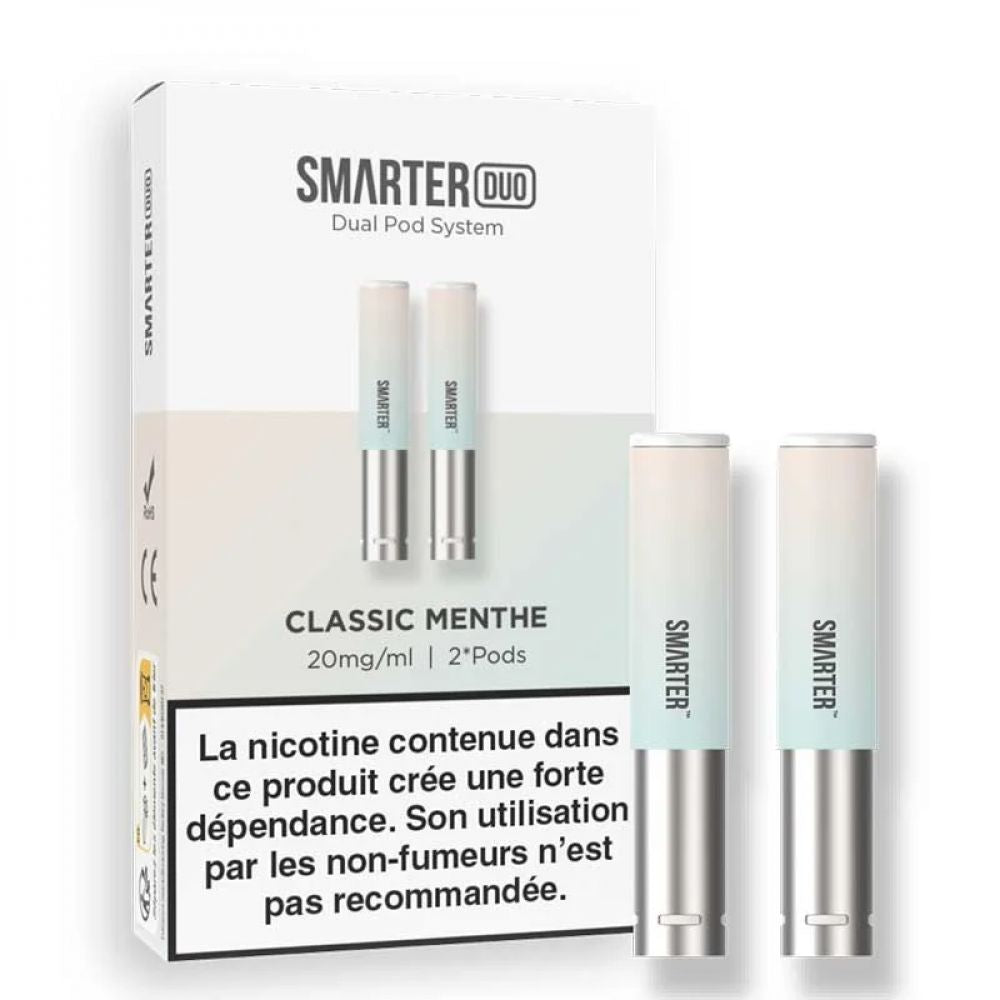 Cartouches Pré-remplies Smarter (X2) - classic menthe 10mg sel