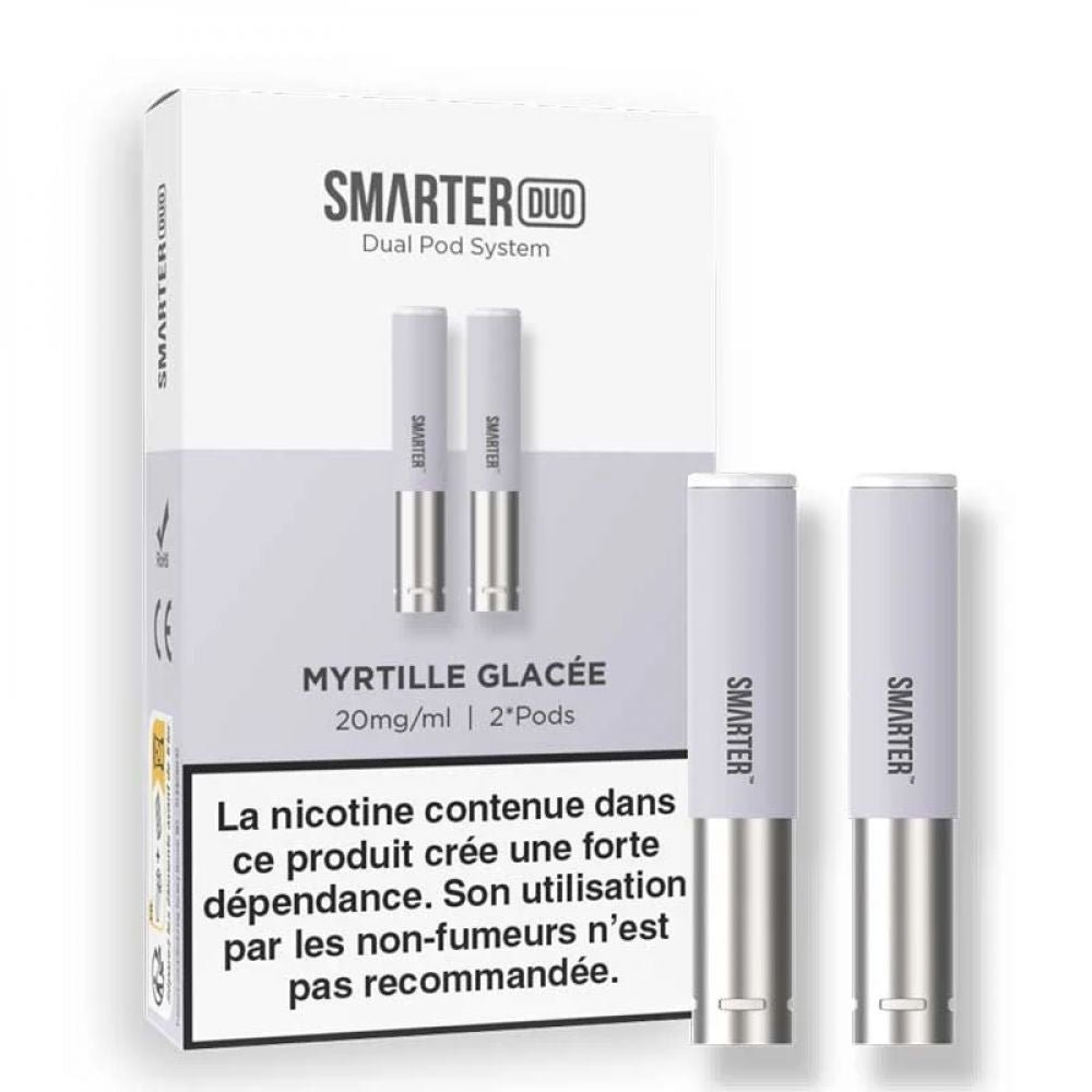 Cartouches Pré-remplies Smarter (X2) - myrtille glace 10mg sel