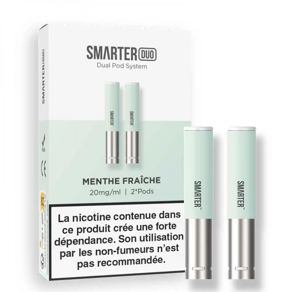Cartouches Pré-remplies Smarter (X2) - menthe fraiche 10mg sel
