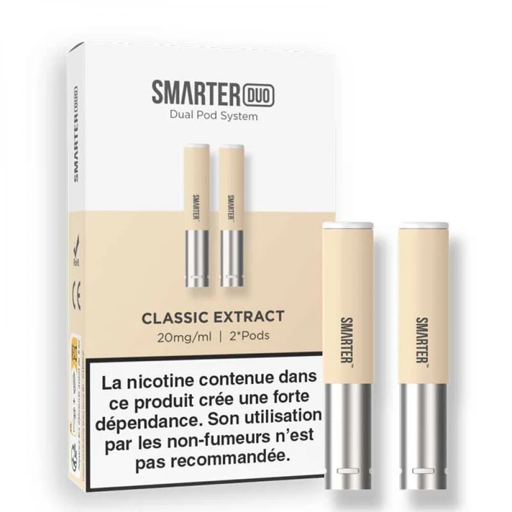 Cartouches Pré-remplies Smarter (X2) - classic extra 20mg sel