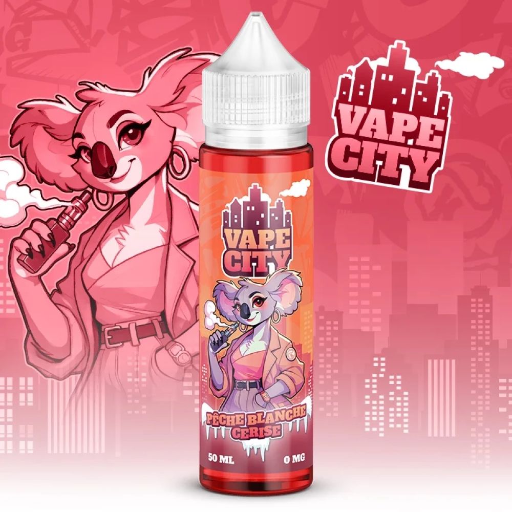 VAPE CITY - PECHE BLANCHE CERISE - 50ML