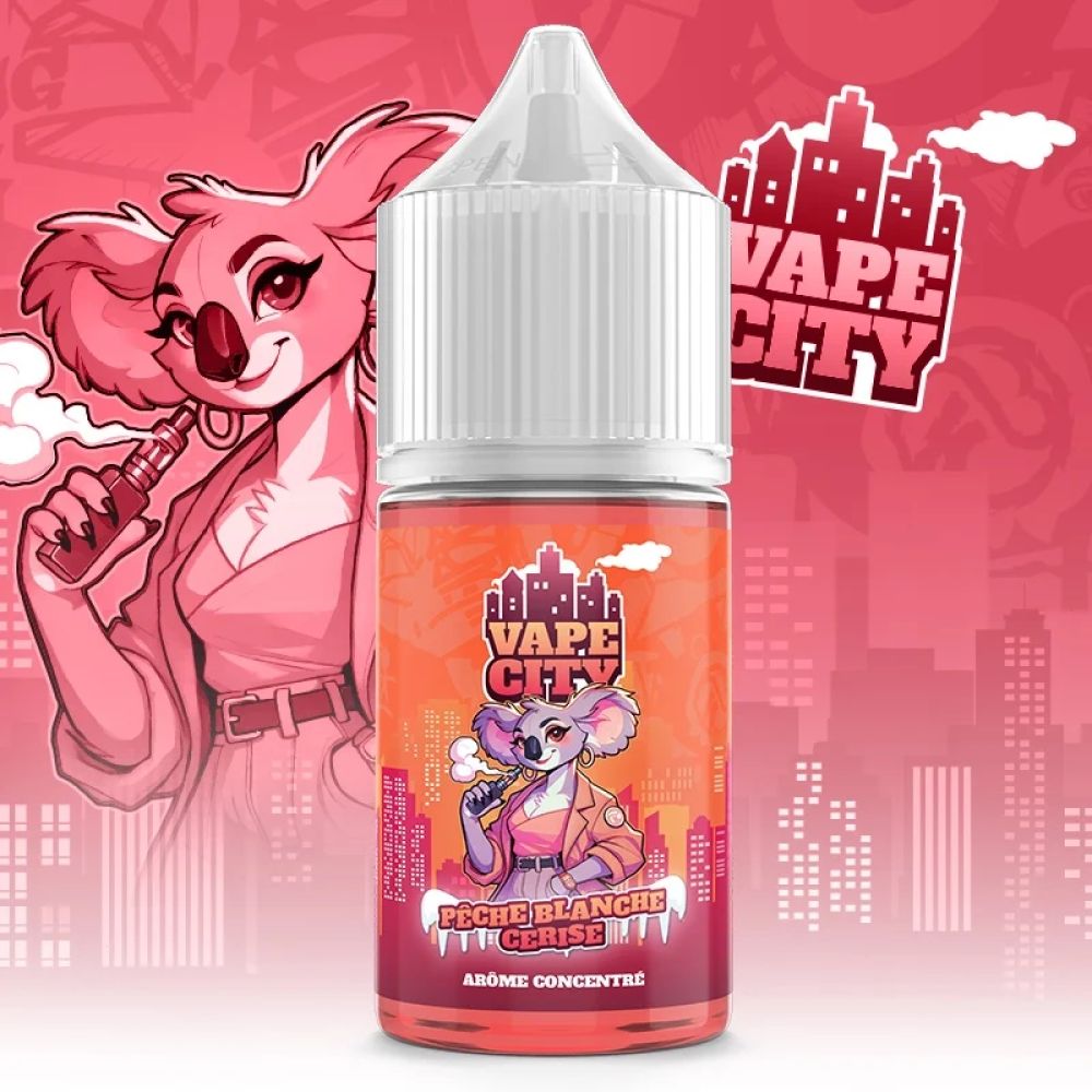 CONCENTRE - VAPECITY - PECHE BLANCHE CERISE - 30ML