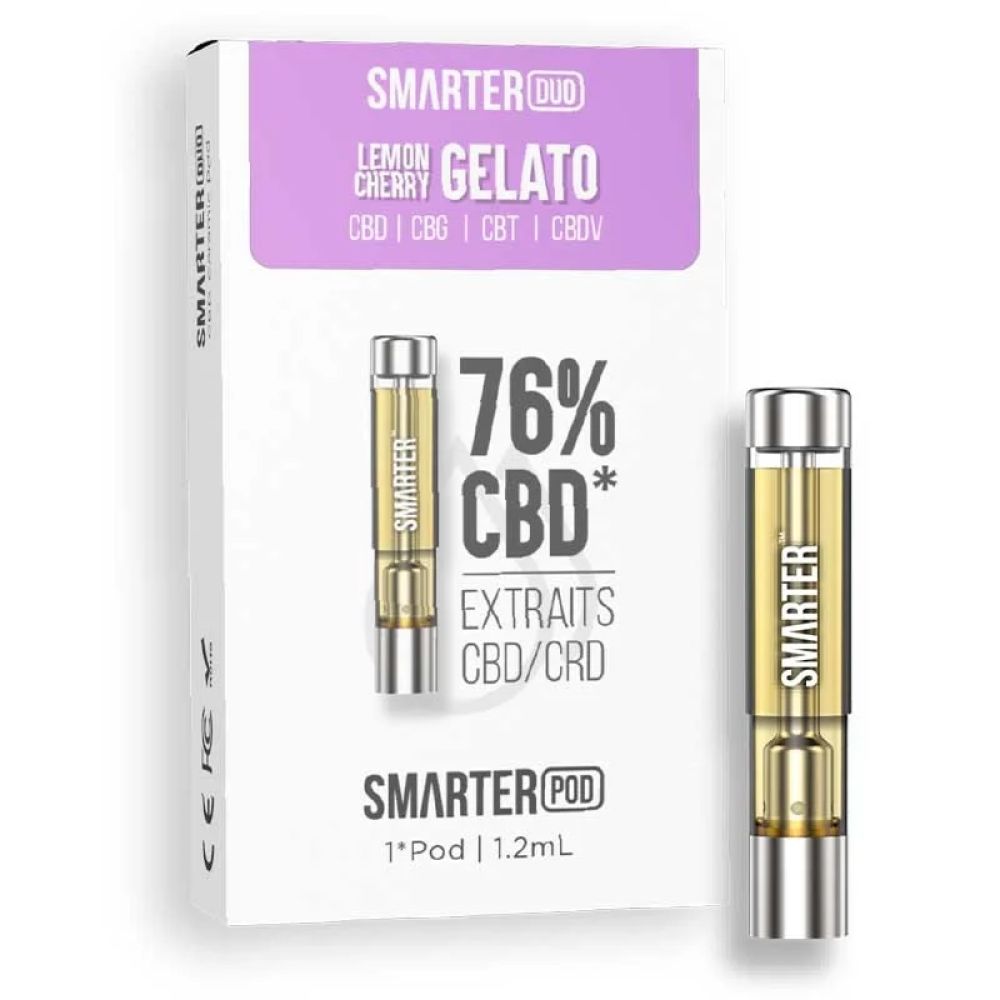 Cartouches Pré-remplies Smarter (X2) - CBD 600mg - Lemon Cherry Gelato