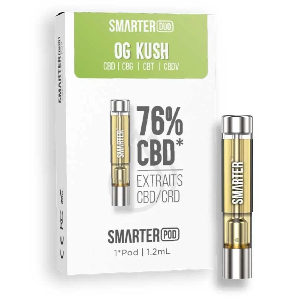 Cartouches Pré-remplies Smarter (X2) - CBD 600mg - OG Kush
