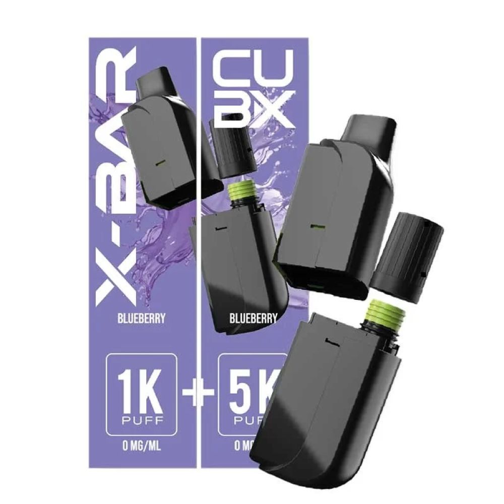 CARTOUCHE PREREMPLIE - XBAR - CUBX - BLUEBERRY - 10MG