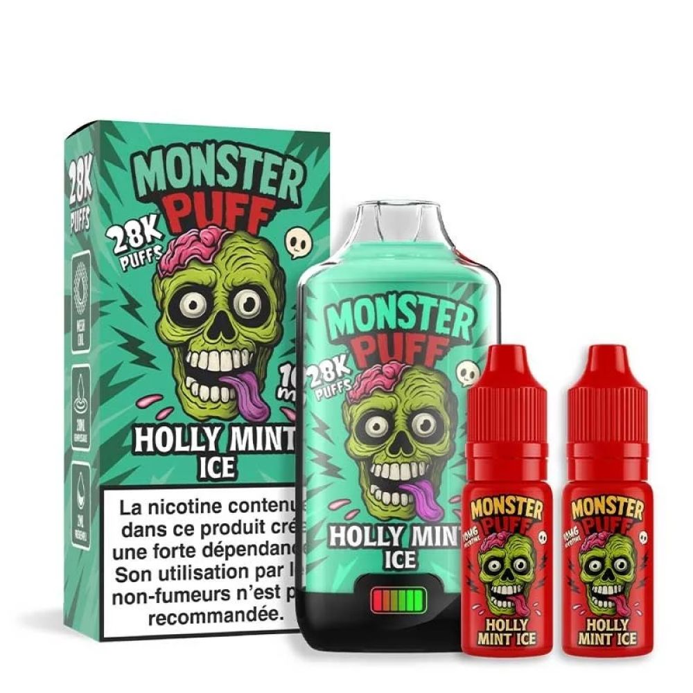 PUFF - Monster Puff 28K- holly mint ice - 20MG