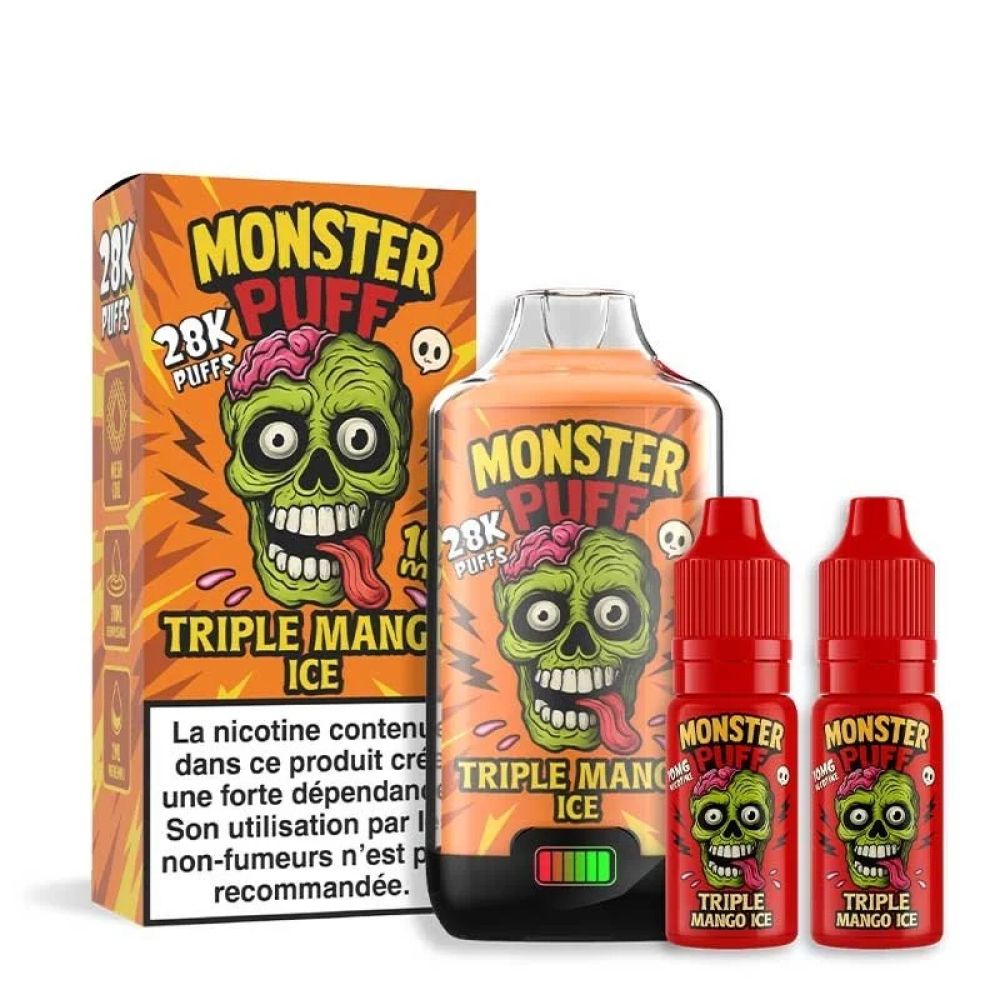 PUFF - Monster Puff 28K- triple mango ice- 20MG