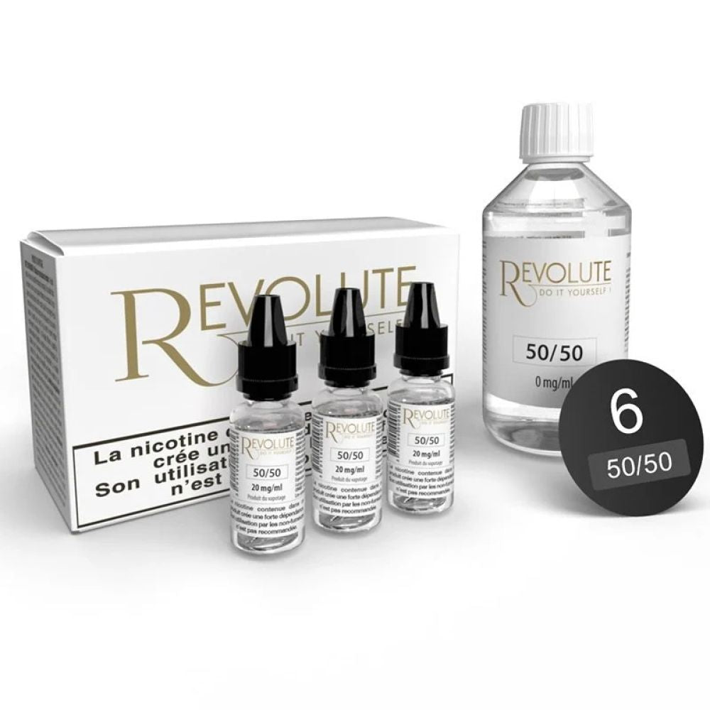 Pack 100 ml Base 50/50 Revolute - 6mg