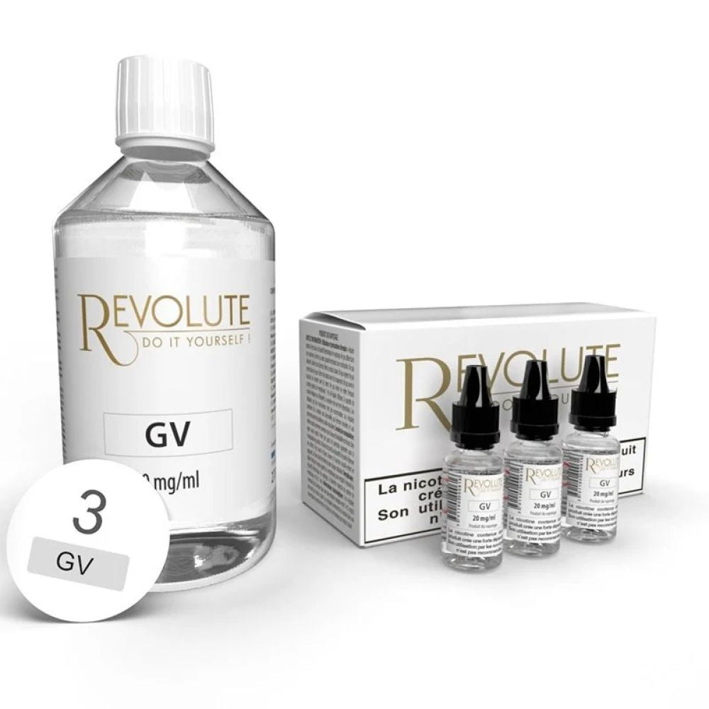 Pack 200 ml Base 100VG Revolute - 3mg