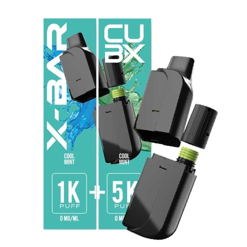 Cartouche pré-remplie CUBX Go X-Bar - Cool Mint - 10mg