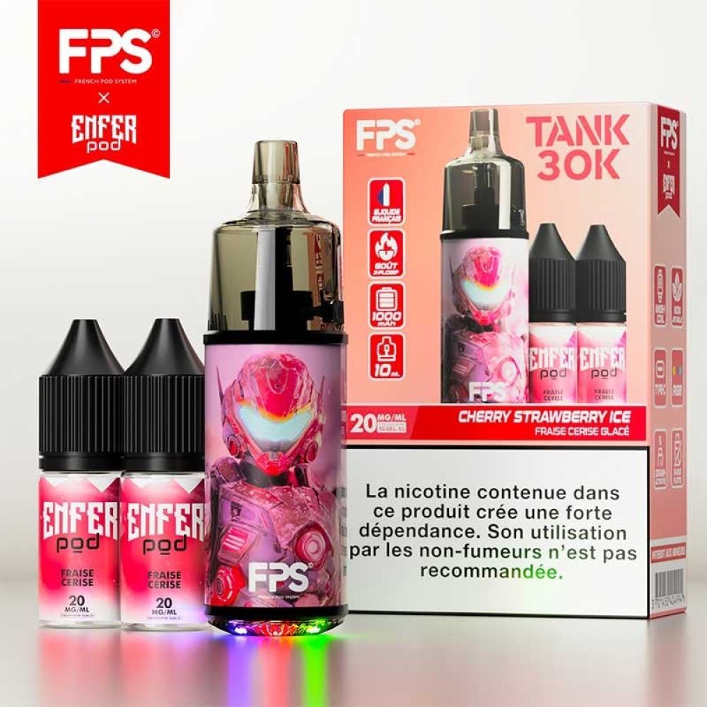 PUFF - Tank 30K FPS - Cherry Strawberry Ice - 20mg