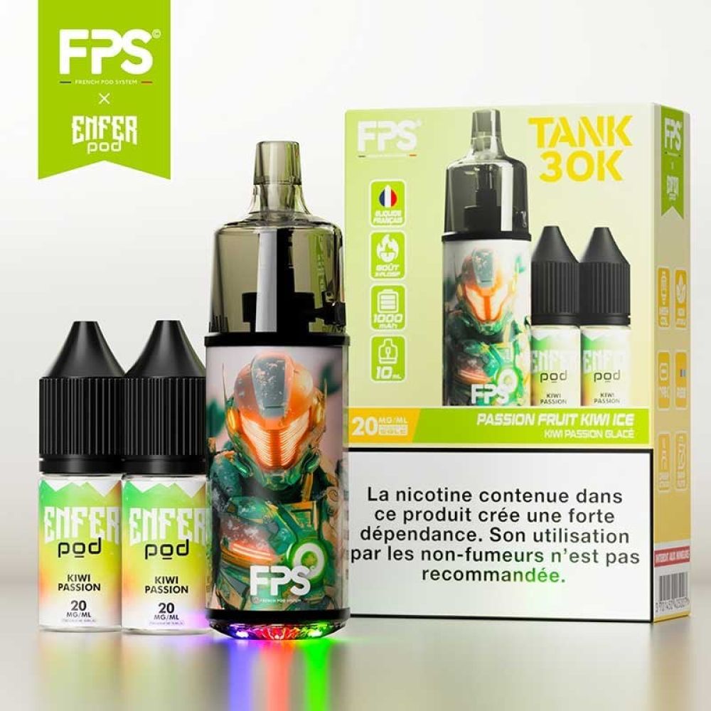 PUFF - Tank 30K FPS - Passion Fruit Kiwi Ice - 20mg