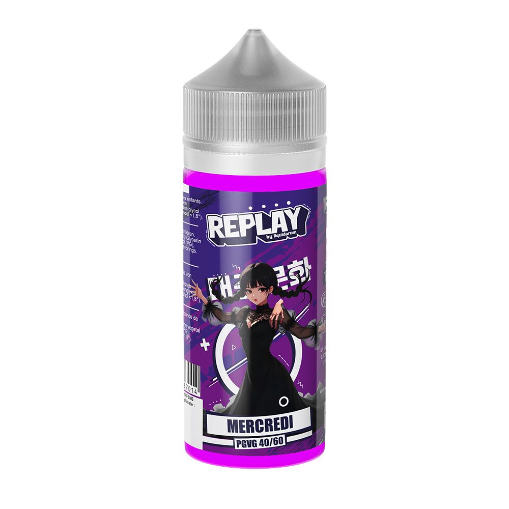 Replay - Mercredi - Fraise, Mûre, Myrtille - 100ML - 0mg