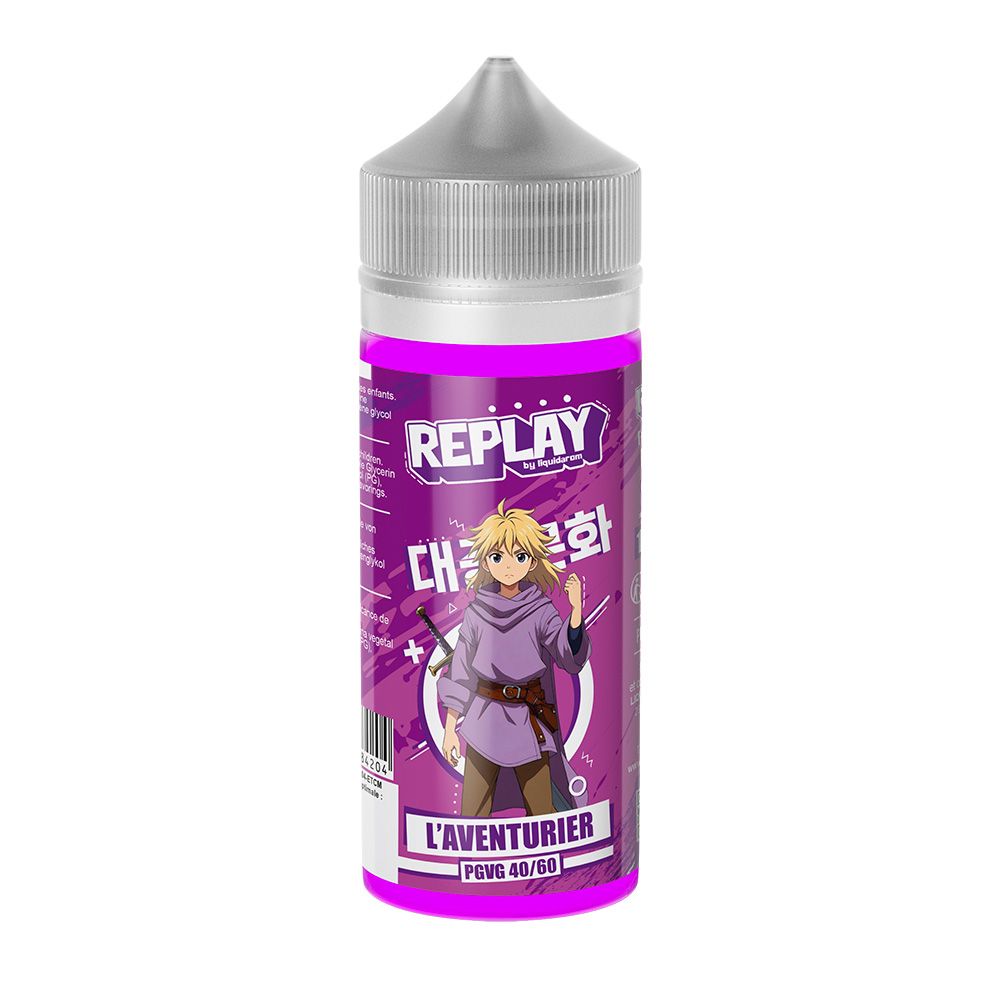 Replay - L'aventurier - Fruit du Dragon fraise - 100ML - 0mg