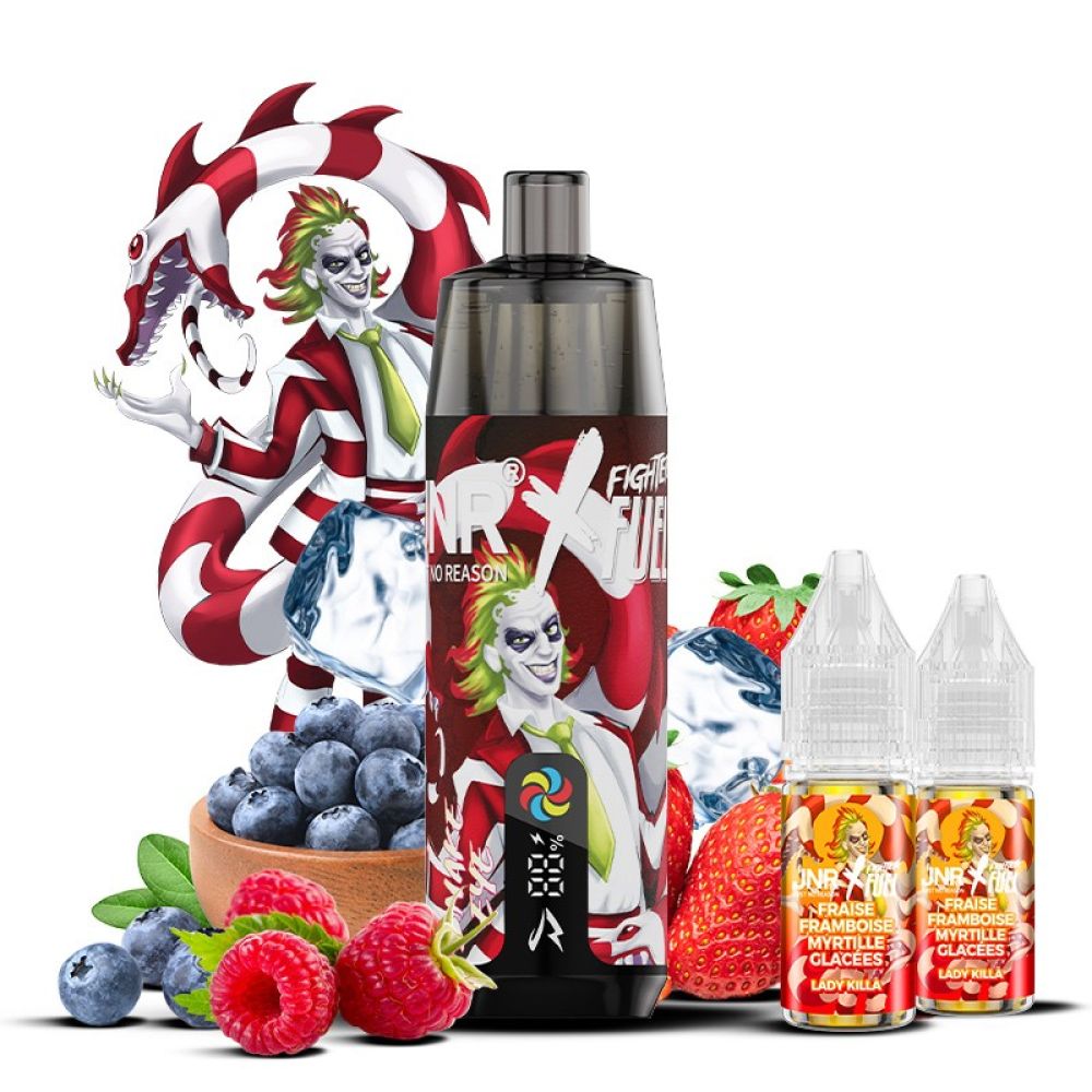 PUFF JNR SHISHA PLUS 20mg - FIGHTER FUEL - SNAKE EYE