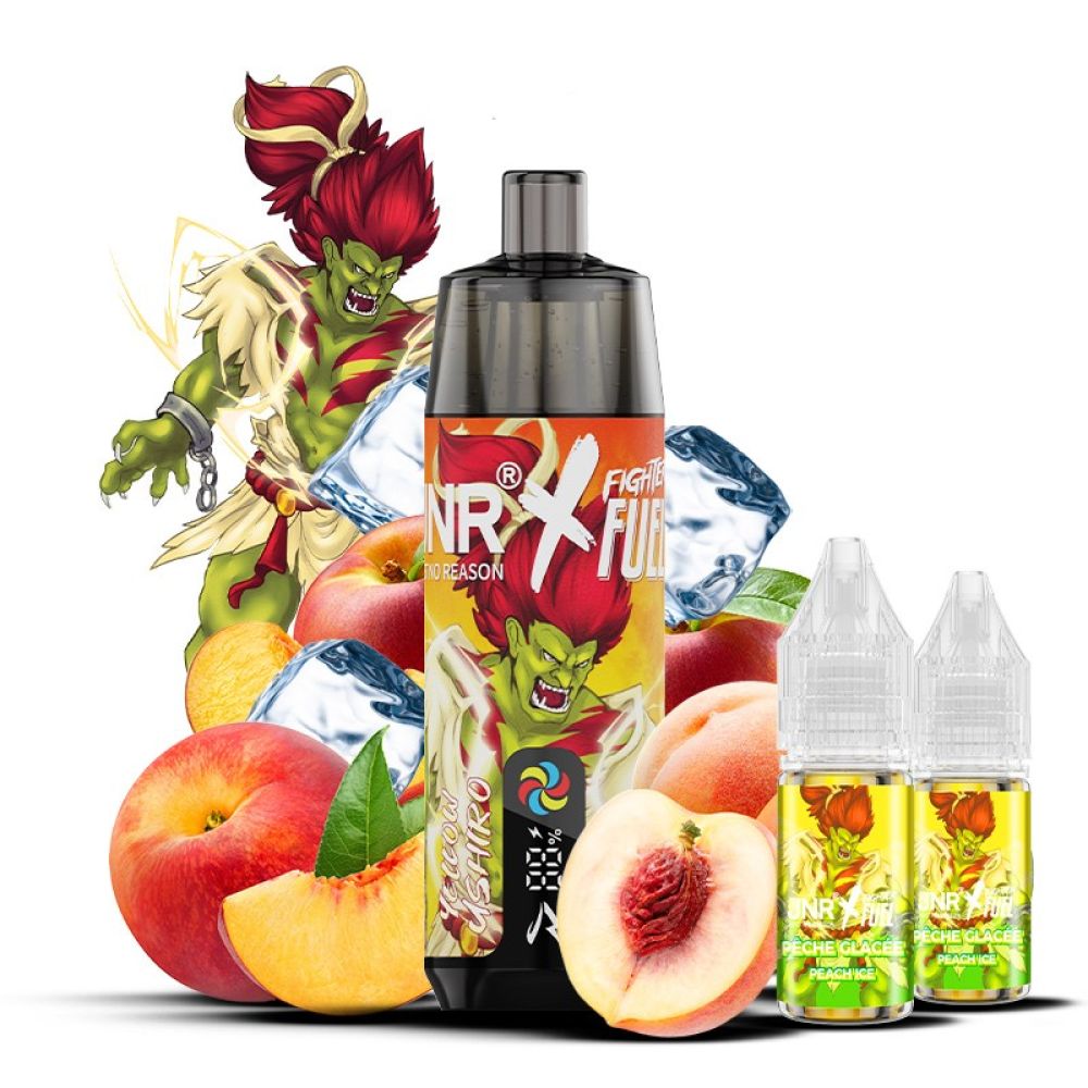PUFF JNR SHISHA PLUS 20mg - FIGHTER FUEL - YELLOW USHIRO
