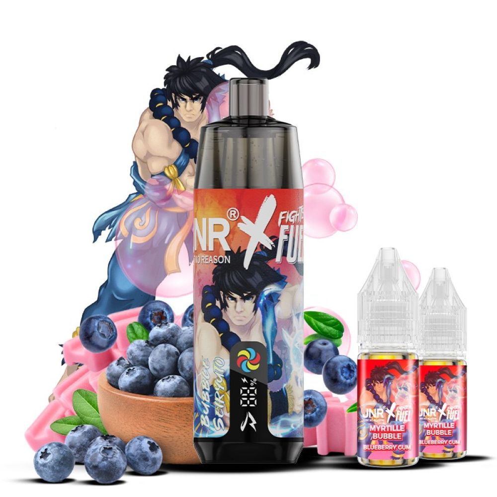 PUFF JNR SHISHA PLUS 20mg - FIGHTER FUEL - BUBBLE SEIRYUTO