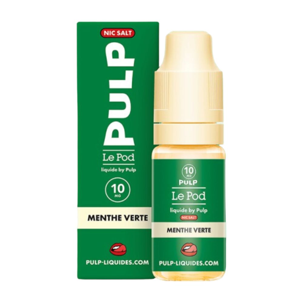 Menthe Verte Nic Salt Le Pod Liquide Pulp 10ml - 10mg
