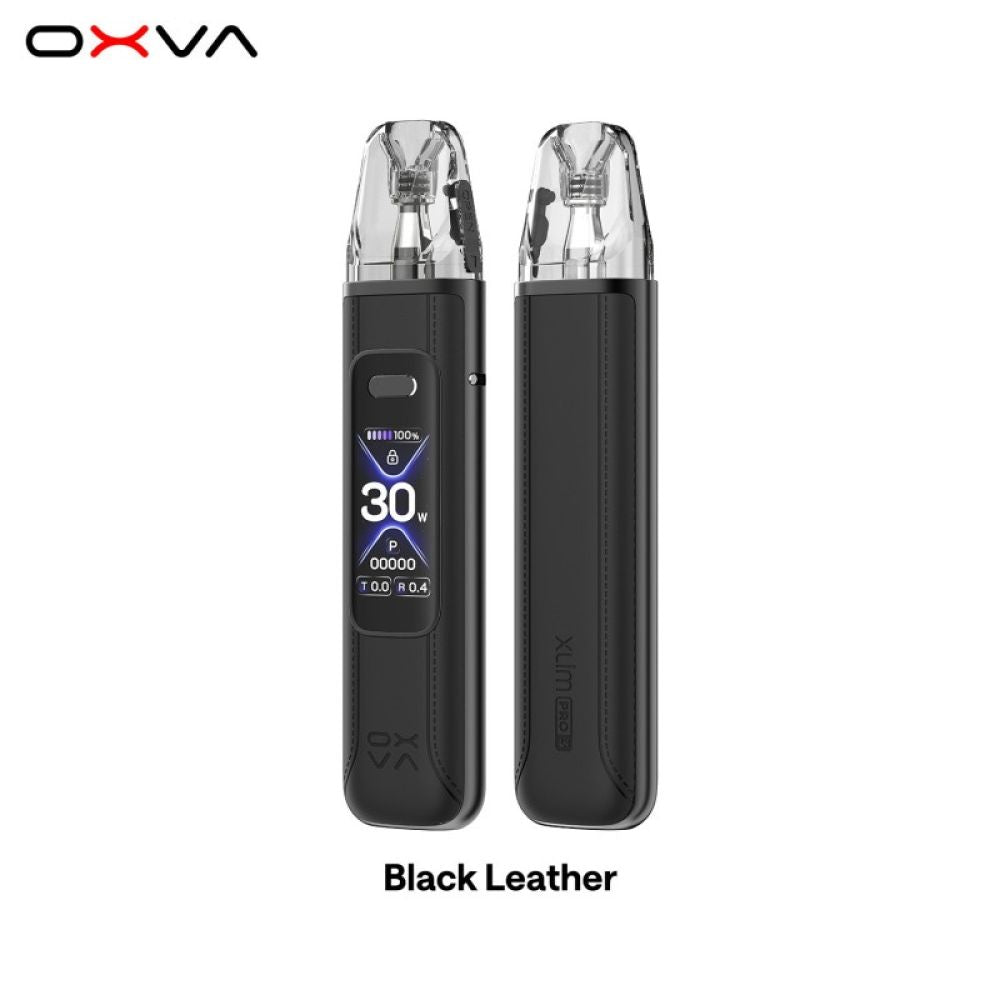 Kit Xlim Pro 3 Pod Oxva - Black Leather