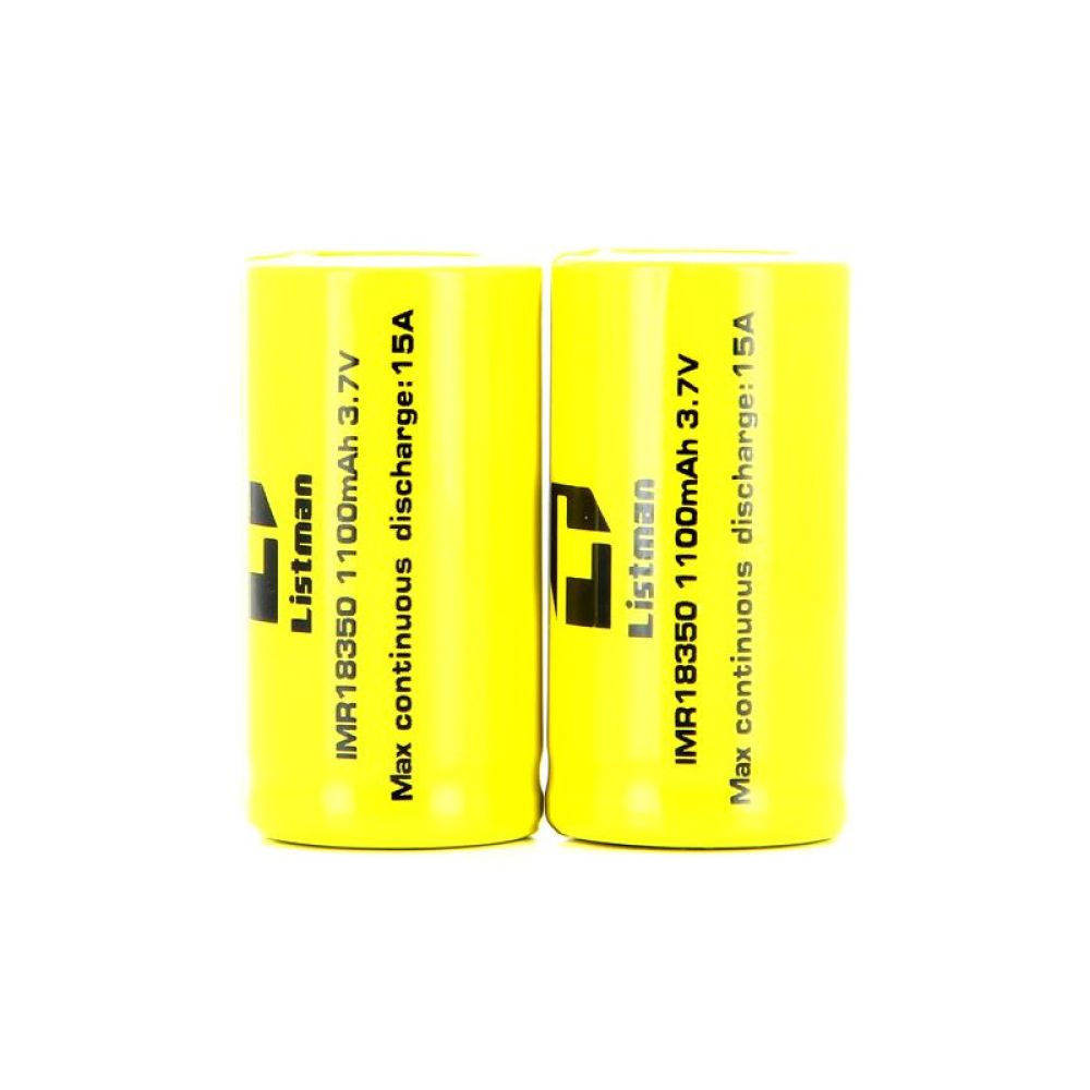 Accu 9A 18350 1100mah Listman (x2)