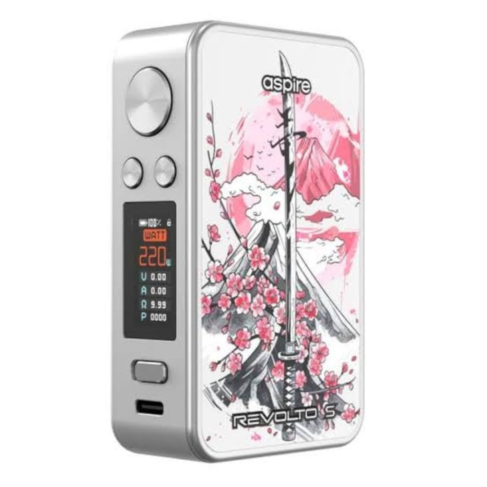 BOX REVOLTO S - SILVER ET KATANA BLOSSOM - ASPIRE
