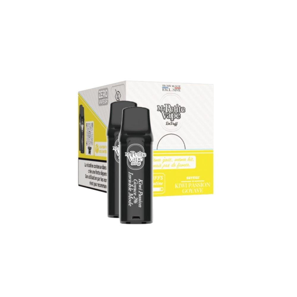 Pack de 2 Cartouches Repuff Smokeless 2ml Ma Petite Vape 20mg - Kiwi fruits de la passion goyave