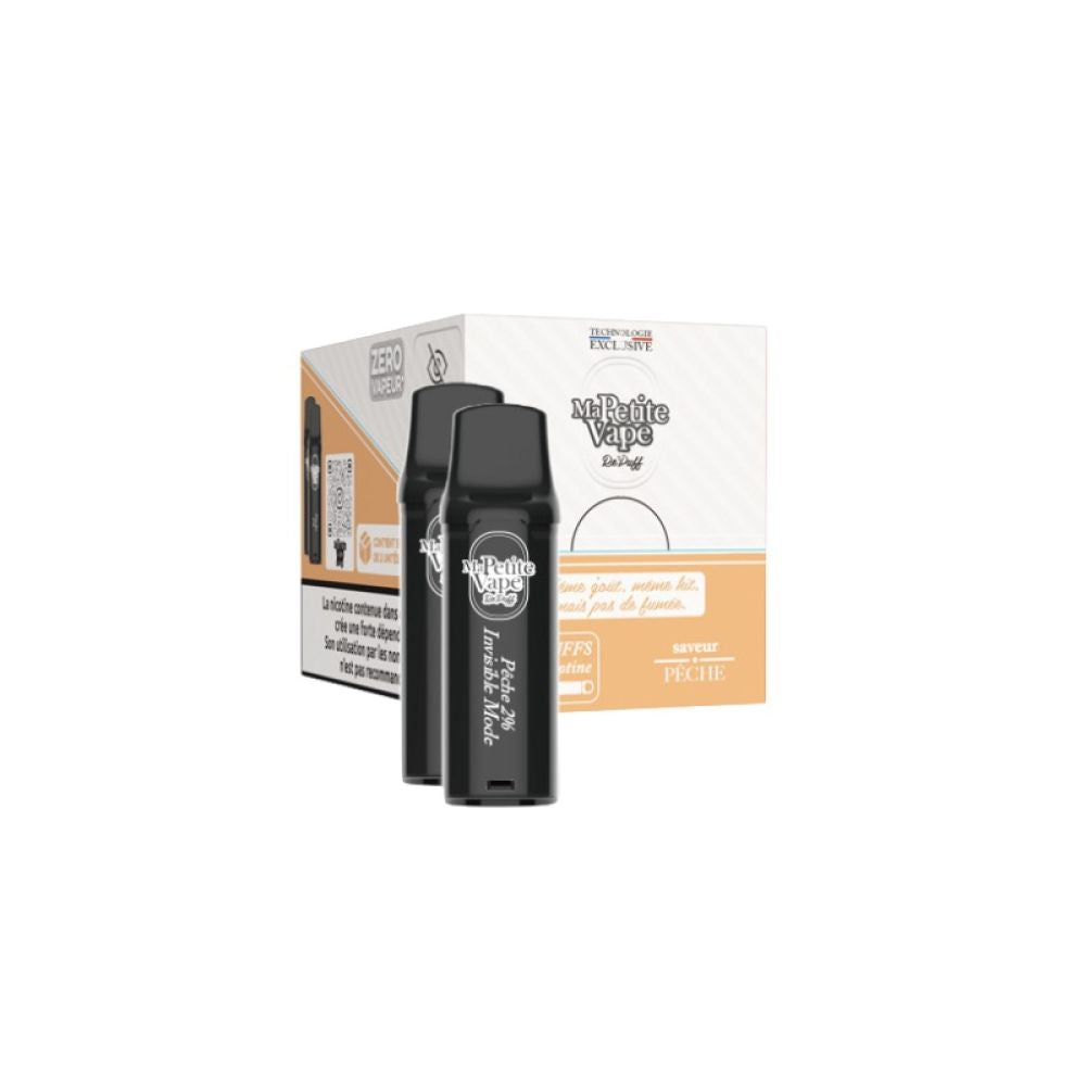 Pack de 2 Cartouches Repuff Smokeless 2ml Ma Petite Vape 20mg - Peche