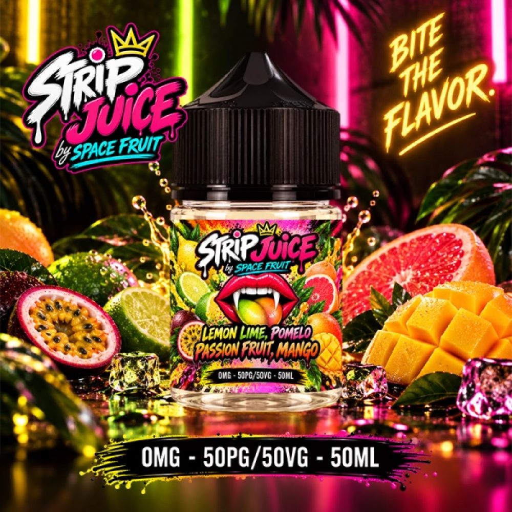 Lemon Lime Pomelo Passion Fruit Mango 0mg 50ml - Strip Juice by Space Fruit