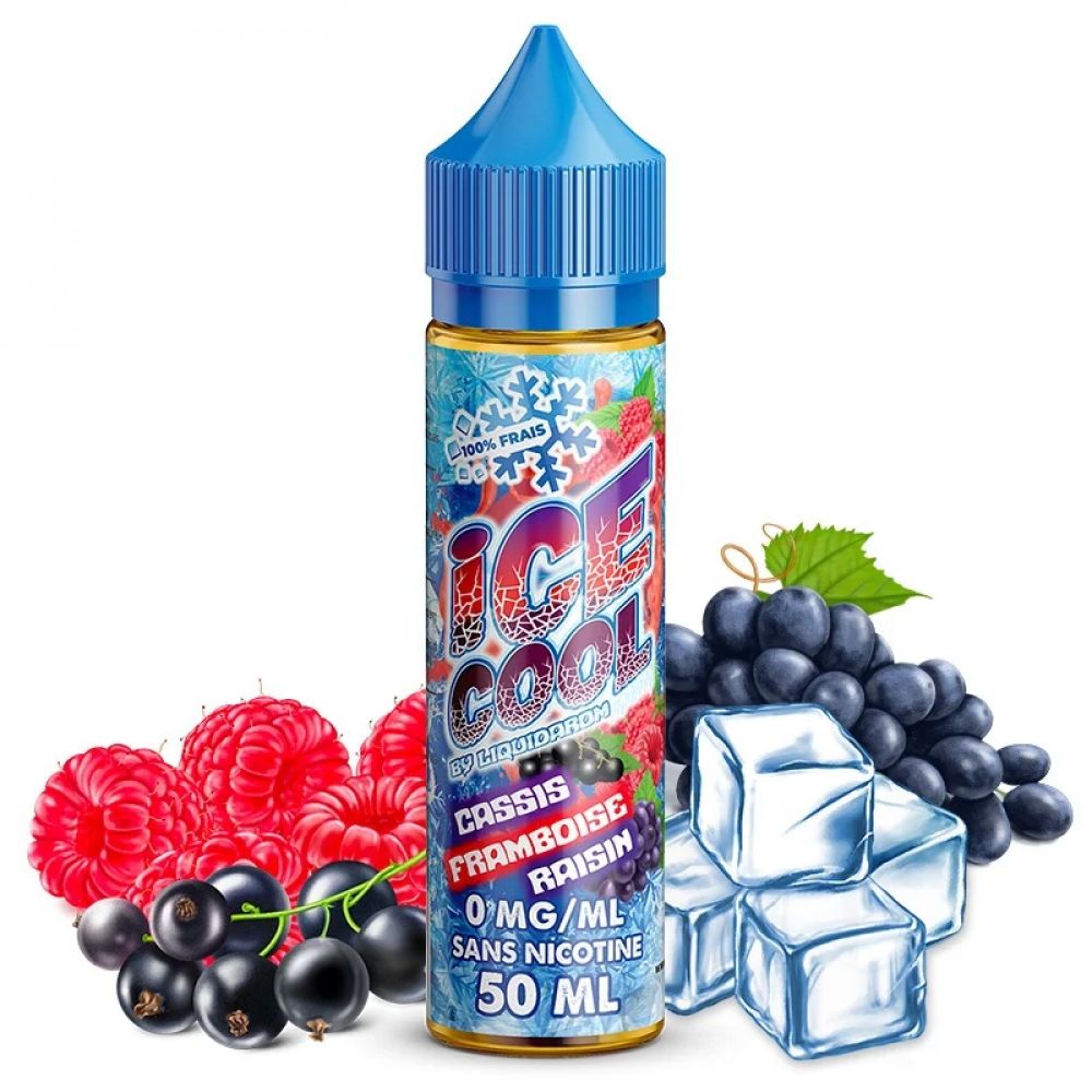 ICE COOL  - CASSIS FRAMBOISE RAISIN - 50ML