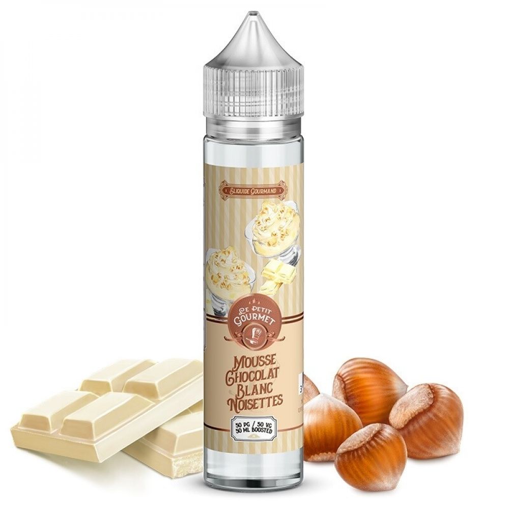 PETGOURM - MOUSSE CHOCOLAT BLANC NOISETTE - SAVOUREA - 50ML - 0MG