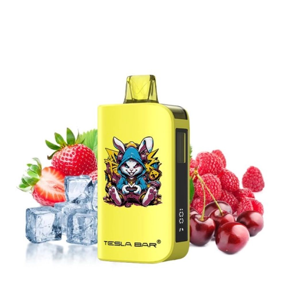 PUFF - TESLA BAR ST-1000 - STRAWBERRY RASBERRY CHERRY - 20MG