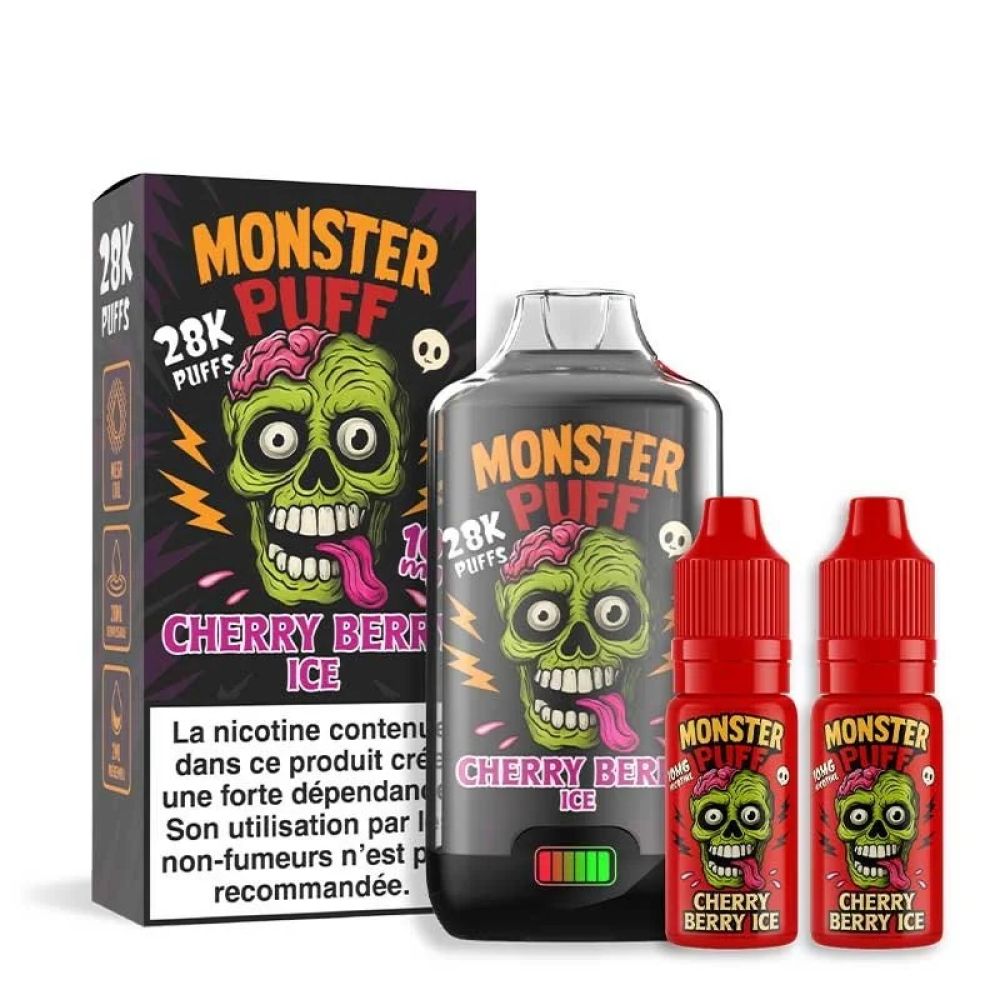 PUFF - Monster Puff 28K- pasteque framboise givree - 20MG