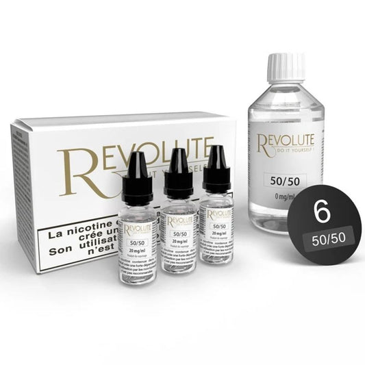 Pack 100 ml Base 50/50 Revolute - 6mg