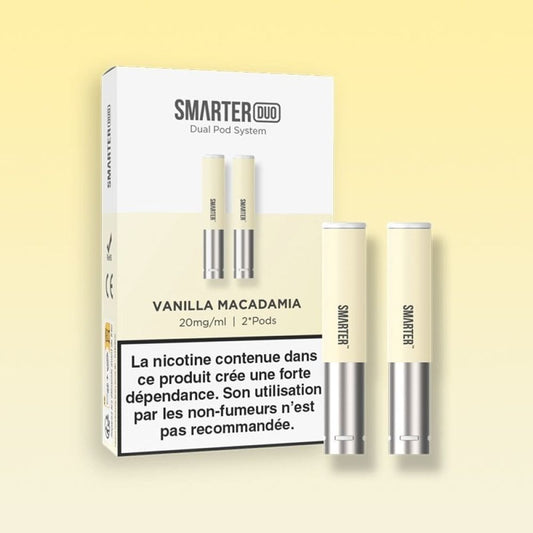 Cartouches Pré-remplies Smarter (X2) - vanille macadamia 20mg sel