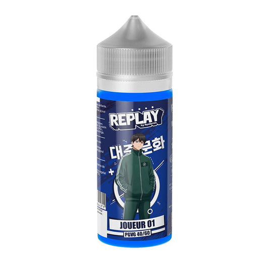 Replay - Joueur 01 - Fraise, Kiwi, Grenade - 100ML - 0mg