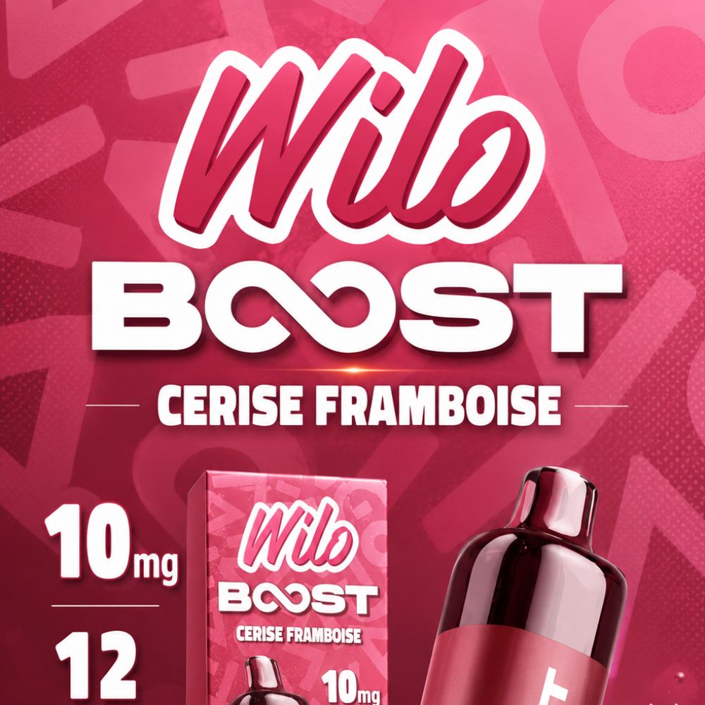 Puff Wilo boost Cerise framboise 10mg