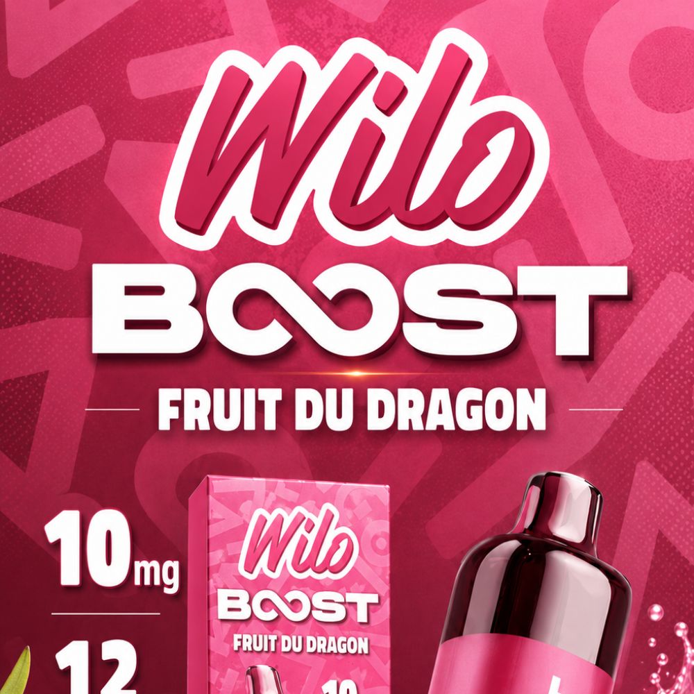 Puff Wilo boost fruit du dragon 10mg