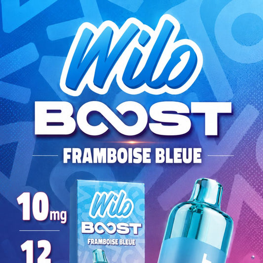 Puff Wilo boost framboise bleu 10mg