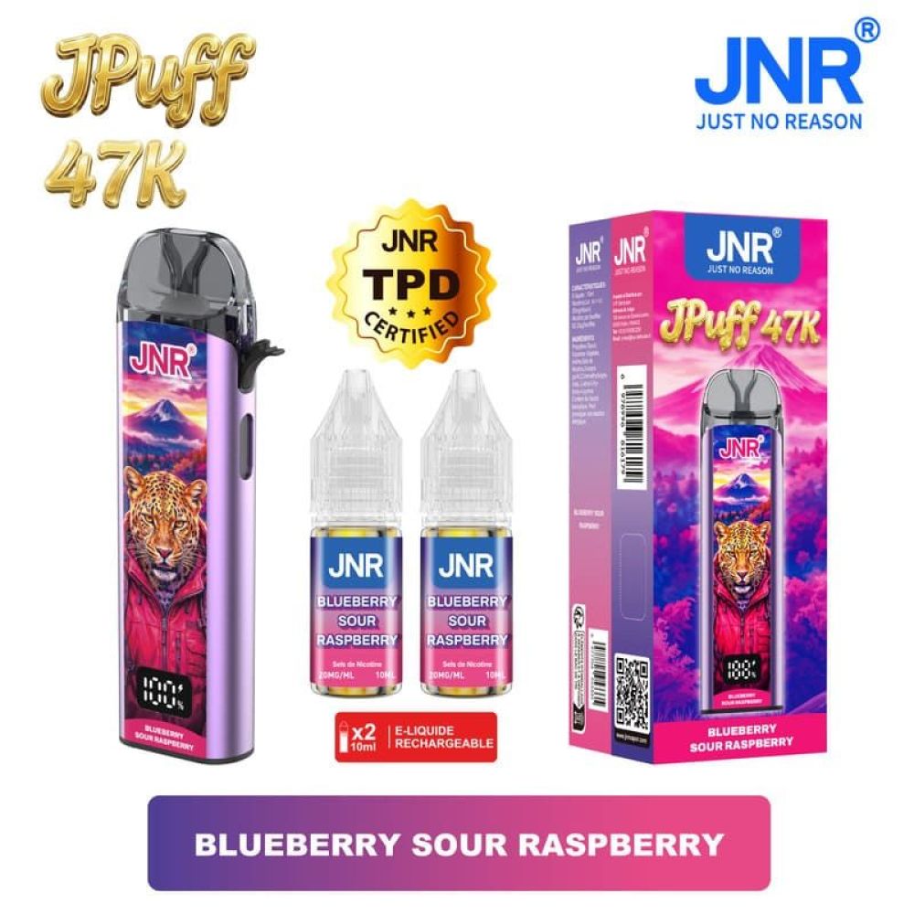 JPuff 47K - JNR - Blueberry Sour Raspberry 20mg
