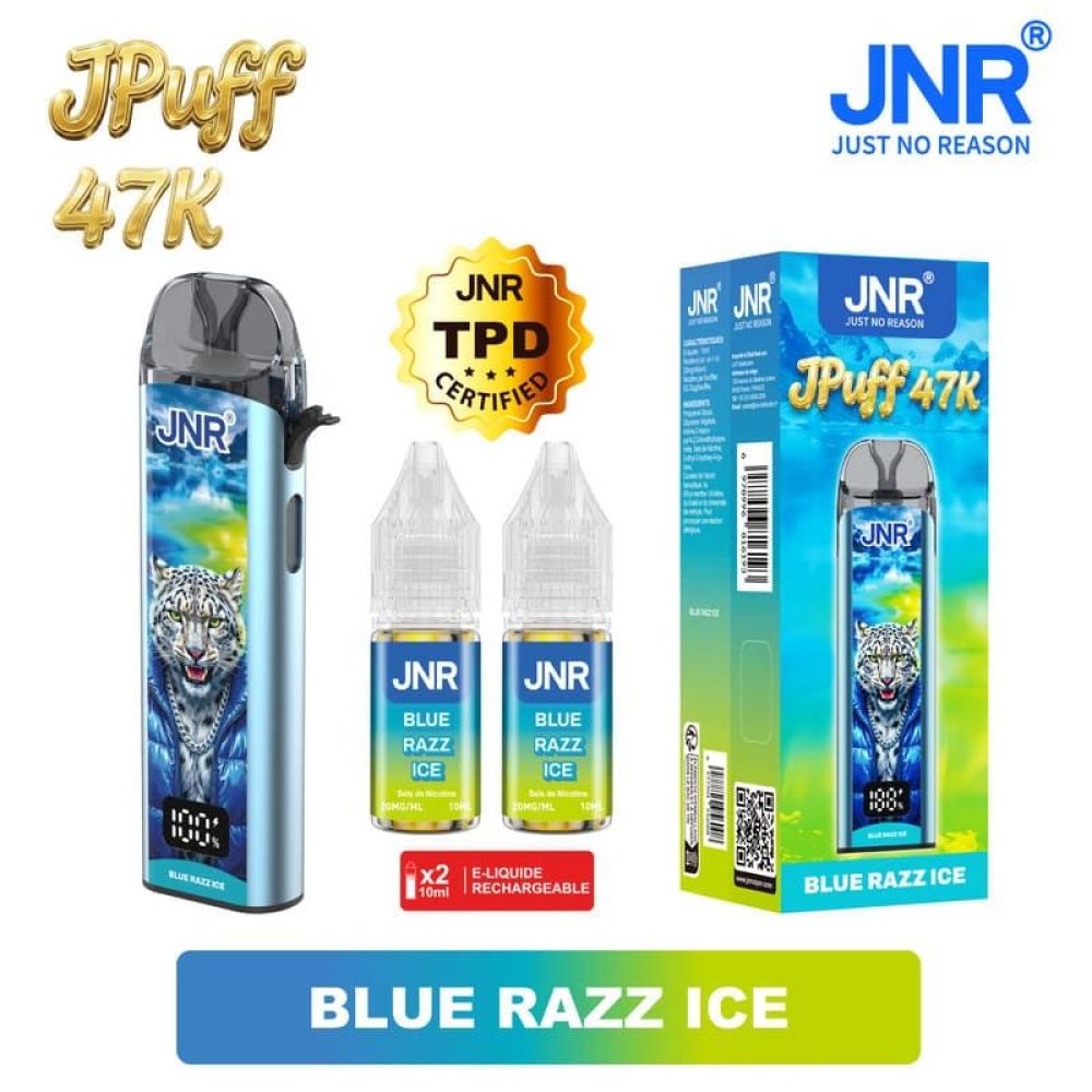 JPuff 47K - JNR - Blue Razz Ice 20mg