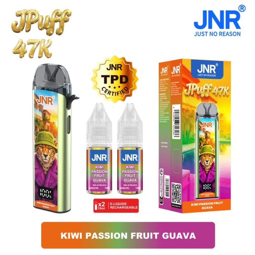 JPuff 47K - JNR - Kiwi Passion Fruit Guava 20mg