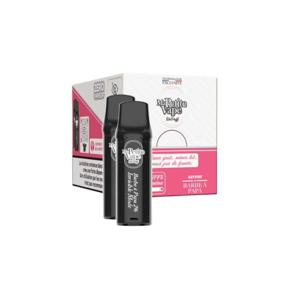 Pack de 2 Cartouches Repuff Smokeless 2ml Ma Petite Vape 20mg - Barbe à Papa