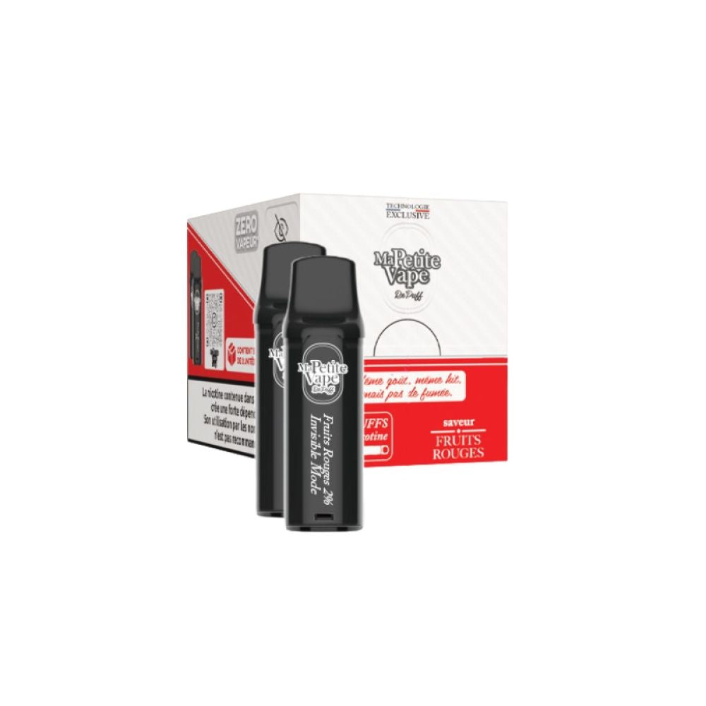 Pack de 2 Cartouches Repuff Smokeless 2ml Ma Petite Vape 20mg - Fruits rouges