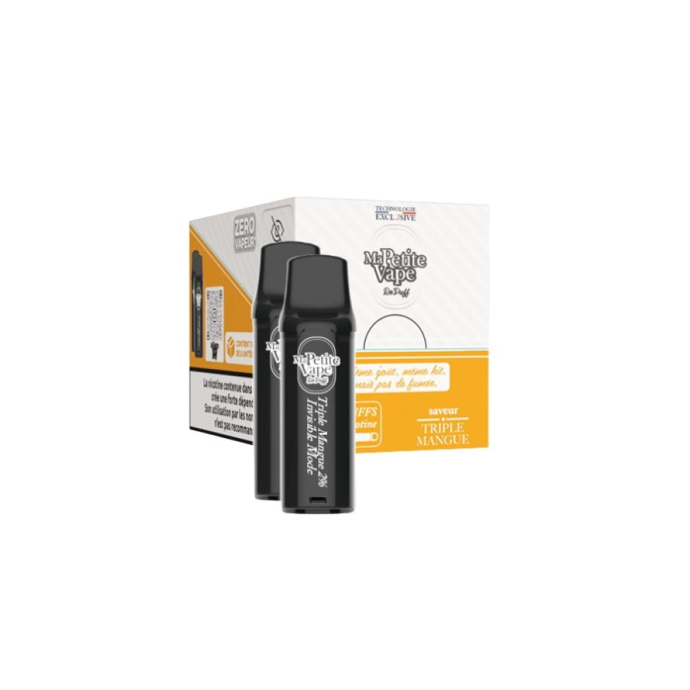 Pack de 2 Cartouches Repuff Smokeless 2ml Ma Petite Vape 20mg - Triple mangue
