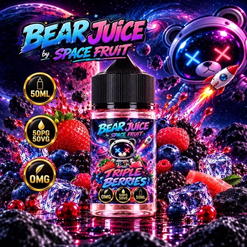 Triple Berries 0mg 50ml - Bear Juice by Space Fruit