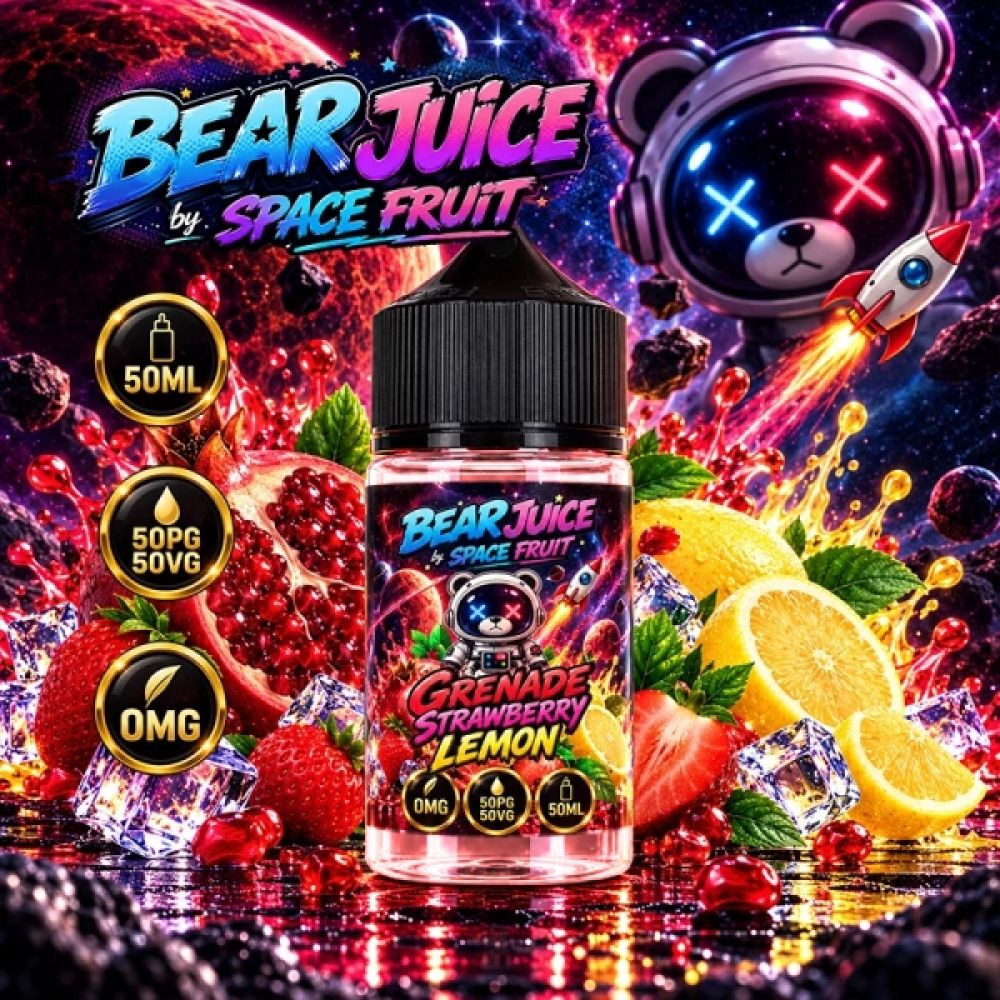 Grenade Strawberry Lemon 0mg 50ml - Bear Juice by Space Fruit